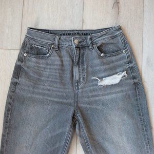 Gray Denim American Eagle Factory Distressed US4